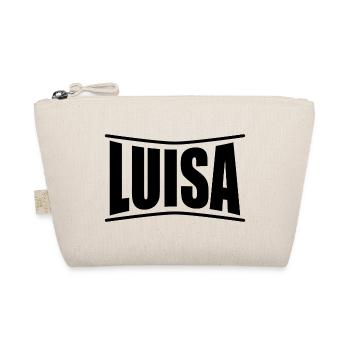 Name T-Shirt Luisa T-Shirt Geschenkidee - Bio-Täschchen - Natur - Vorne