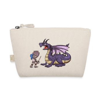 Knight VS Dragon - Organic Pouch - nature - Front