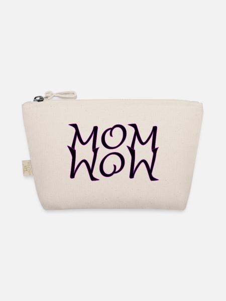 Super MoM - WoW SVG Grafik für Muttertag - Bio-Täschchen - Natur