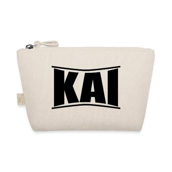 Name T-Shirt Kai T-Shirt Geschenkidee - Bio-Täschchen - Natur - Vorne