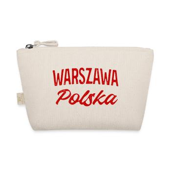 Warszawa Polska Retro Script - Bio-Täschchen - Natur - Vorne