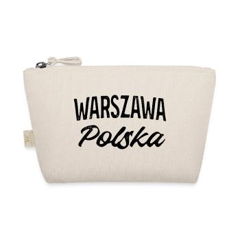 Warszawa Polska Schriftzug im Typografie-Stil - Bio-Täschchen - Natur - Vorne