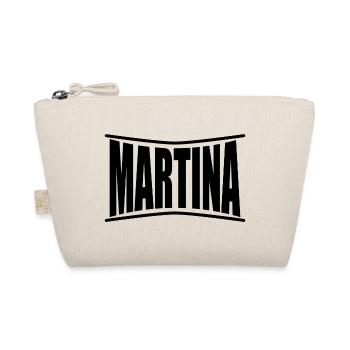 T-Shirt mit Namen Martina T-Shirt Geschenkidee - Bio-Täschchen - Natur - Vorne