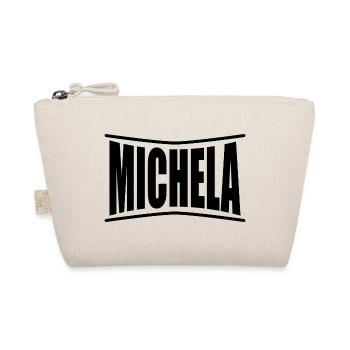 T-Shirt Name Michela T-Shirt Geschenkidee - Bio-Täschchen - Natur - Vorne