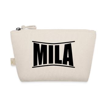 T-Shirt Name Mila T-Shirt Geschenkidee T-Shirt - Bio-Täschchen - Natur - Vorne