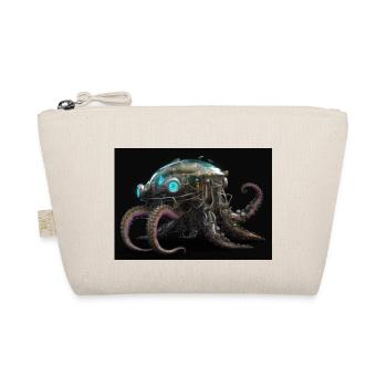 Neon Octopus - Organic Pouch - nature - Front