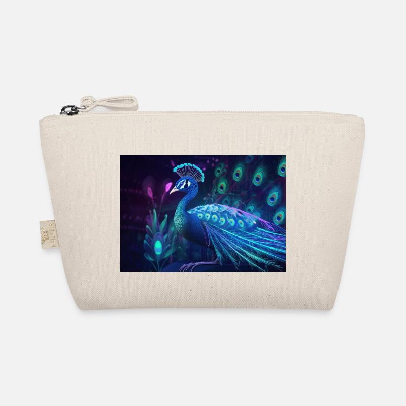 Neon Peacock - Organic Pouch - nature