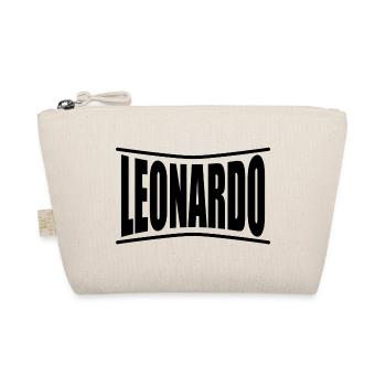 t-shirt name Leonardo t-shirt geschenkidee - Bio-Täschchen - Natur - Vorne