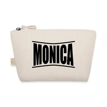 nom du t-shirt Monica idée cadeau t-shirt - Trousse biologique - nature - Devant