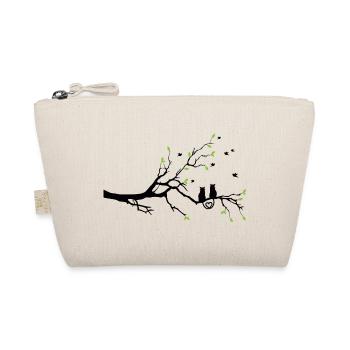 Nocturnal green-leaved twig - Organic Pouch - nature - Front