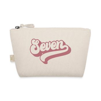 Seven 7th Birthday For Girls 7 Years Old - Organic Pouch - nature - Front