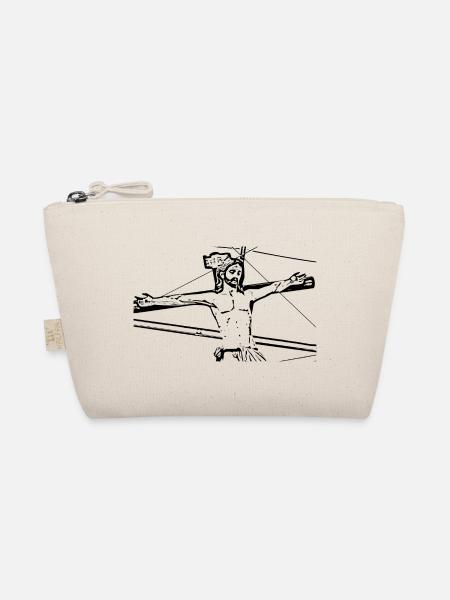 Jesus Christus Kreuz Geschenk Christen Weihnachten - Bio-Täschchen - Natur