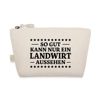 Landwirt Spruch Traktor Lustiges Landwirt Geschenk - Bio-Täschchen - Natur - Vorne