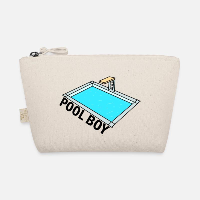 Pool Boy - Pool Junge - Design - Bio-Täschchen - Natur