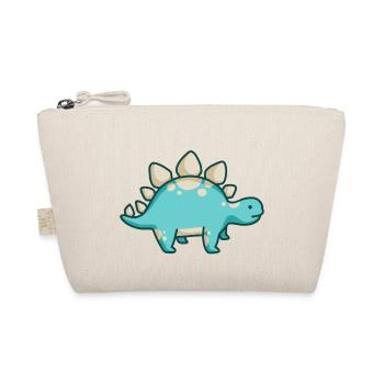 hugadino Stegosaurus, dino, cute dinosaur - Organic Pouch - nature - Front