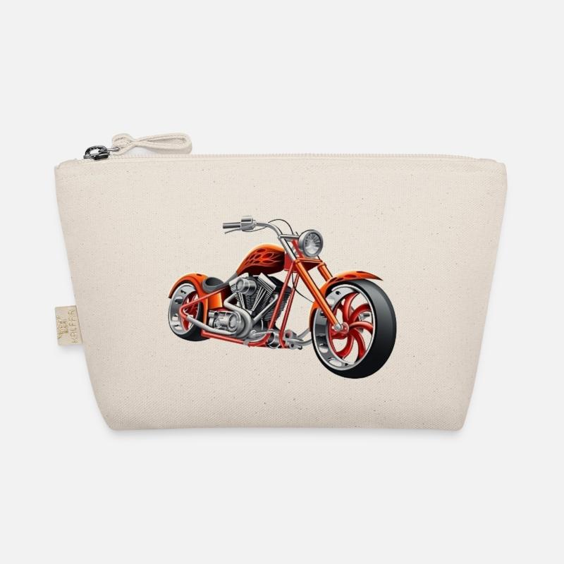 Chopper Motorcycle Biker Organic Pouch