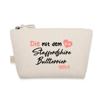 Die mit dem Staffordshire Bullterrier geht - Hunde - Bio-Täschchen - Natur - Vorne
