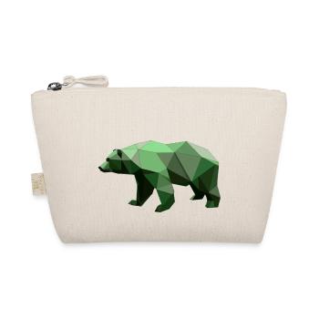 Bear, Polygon, Hiking, Trees, Animal, Wilderness, Nature, Green - Organic Pouch - nature - Front