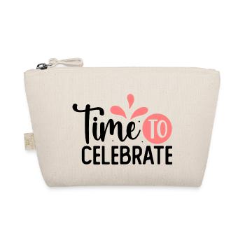 Design Time to celebrate rose - Trousse biologique - nature - Devant