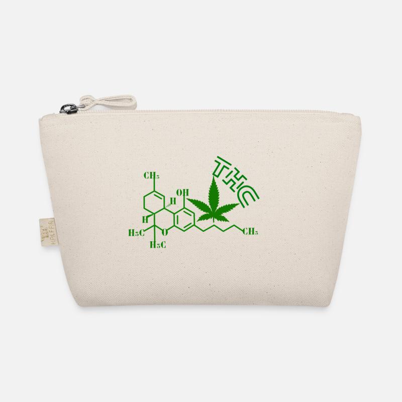 THC Molecular Structure Organic Pouch