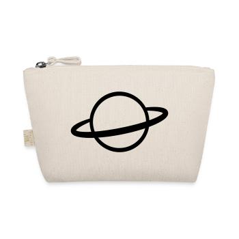 Planet with Ring Icon Outline - Organic Pouch - nature - Front