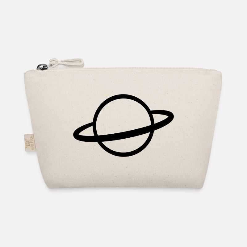 Planet with Ring Icon Outline Organic Pouch