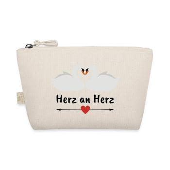 Herz an Herz - Bio-Täschchen - Natur - Vorne