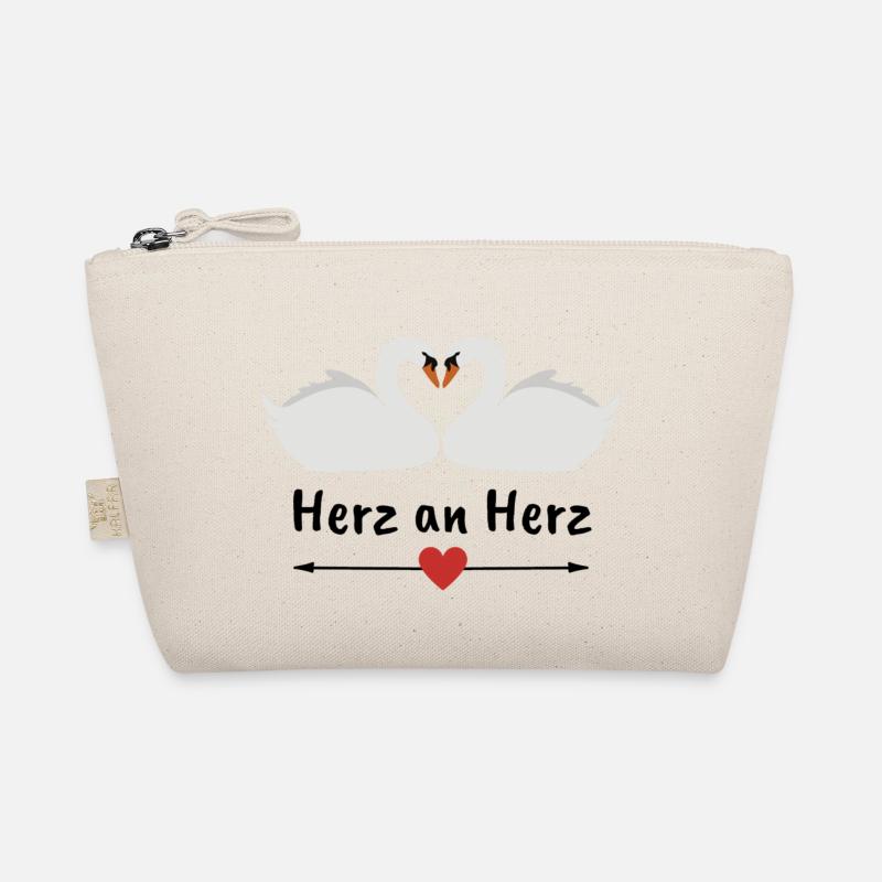Herz an Herz - Bio-Täschchen - Natur