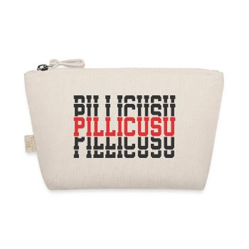 t-shirt pillicusu t-shirt Sicilia texte empilé - Trousse biologique - nature - Devant