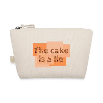 The cake is a lie - Organic Pouch - nature - Front