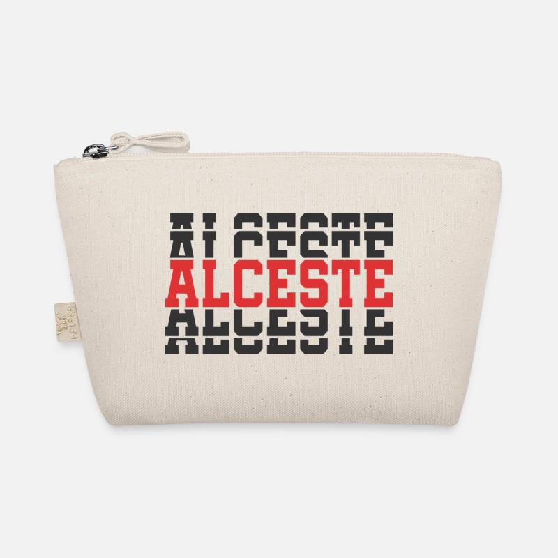 Alceste T-Shirt Geschenkidee gestapelter Text Bio-Täschchen