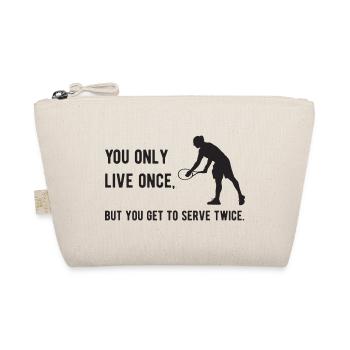 Tennis - On ne vit qu’une fois, mais on sert - Trousse biologique - nature - Devant