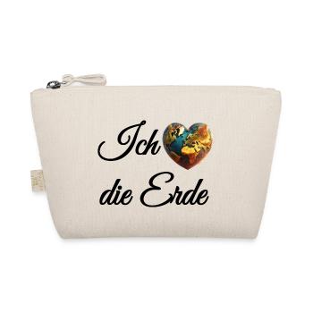 I love the earth - Organic Pouch - nature - Front