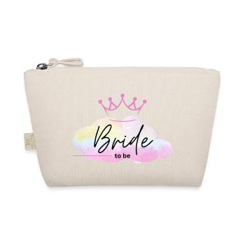 Bride to be - Regenbogen Wolke mit Krone - Bio-Täschchen - Natur - Vorne