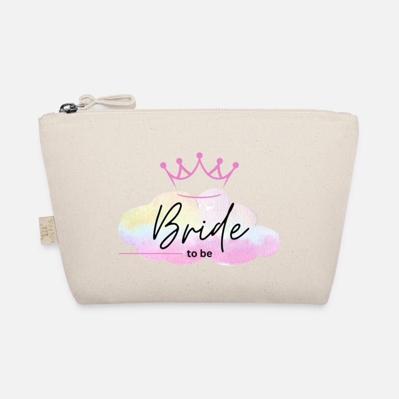 Bride to be - Rainbow Cloud with Crown Organic Pouch