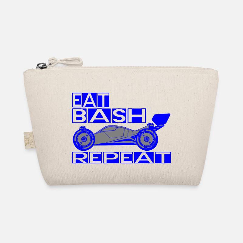 eat bash repeat blue Bio-Täschchen