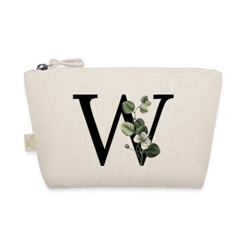 Green Botanical Letter w - Organic Pouch - nature - Front