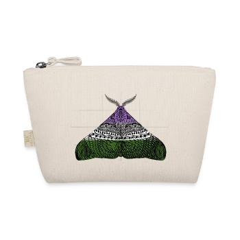 Genderqueer pride Moth Motif A - Trousse biologique - nature - Devant