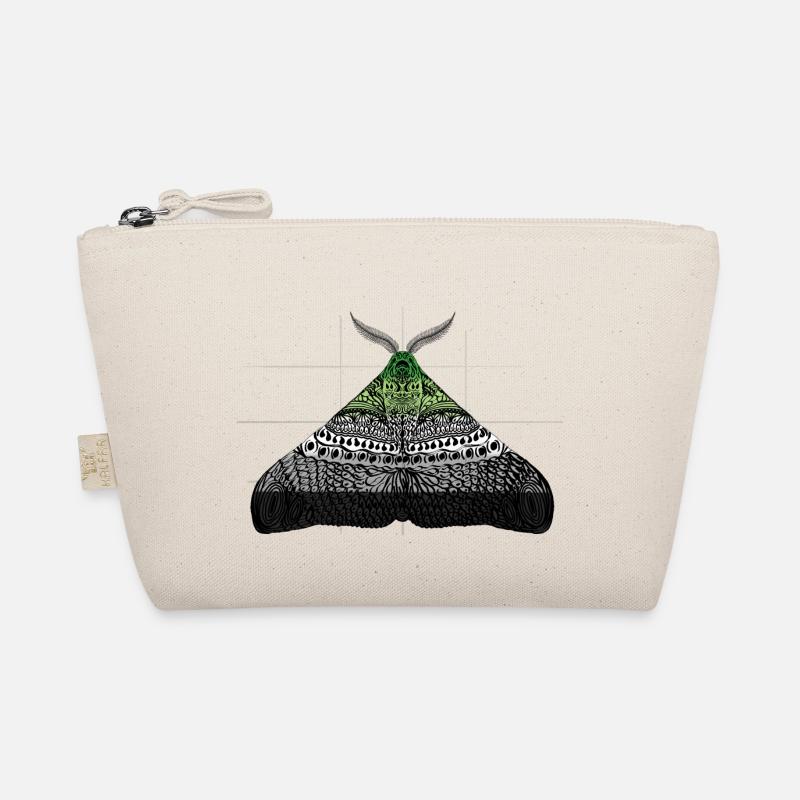 Aromantic Pride Moth Motif A Organic Pouch