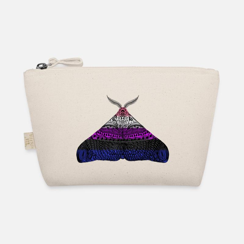 Genderfluid pride moth Organic Pouch