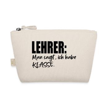 LEHRER SPRÜCHE MIT KLASSE - Bio-Täschchen - Natur - Vorne