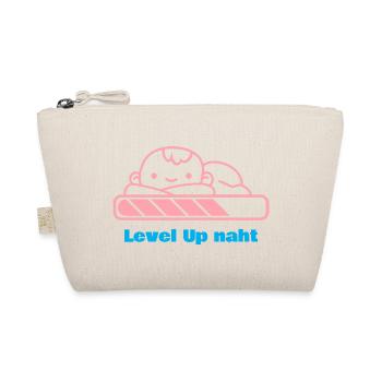 Level Up, Bald-Papa! - Bio-Täschchen - Natur - Vorne
