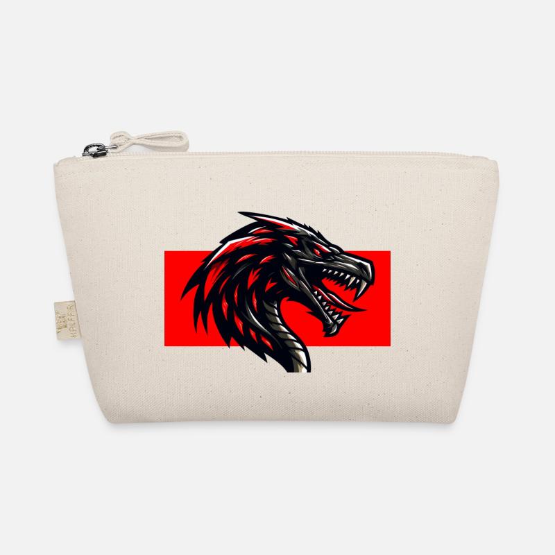 Roter Drache - Bio-Täschchen - Natur