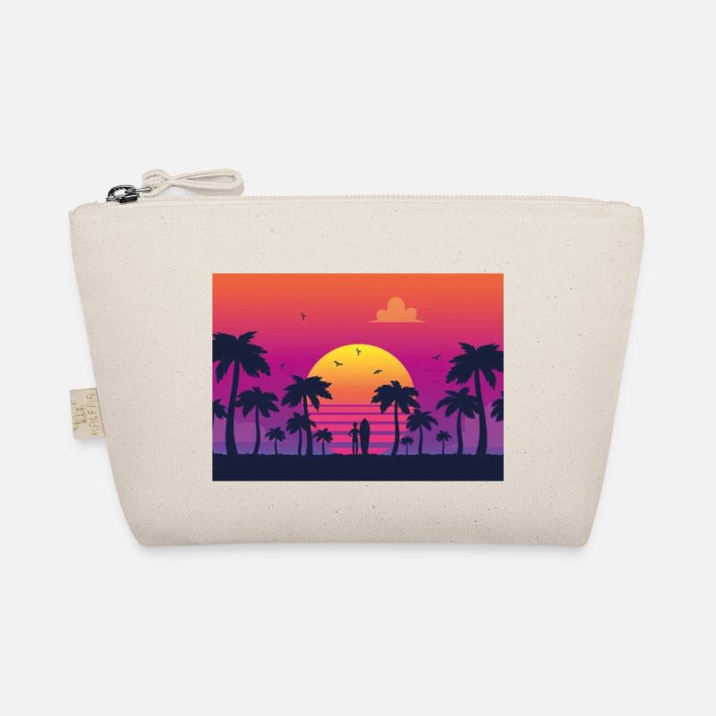 sunset surf Bio-Täschchen