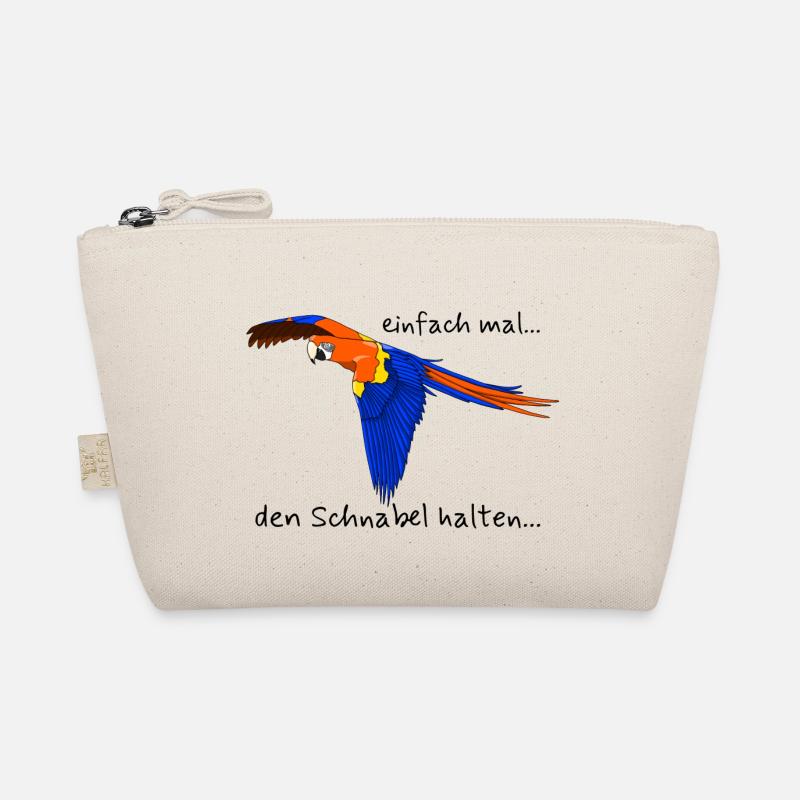 Papagei "einfach mal den Schnabel halten..." Bio-Täschchen