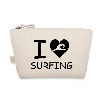 Surfing Surfboard Surfer Wassersport - Bio-Täschchen - Natur - Vorne