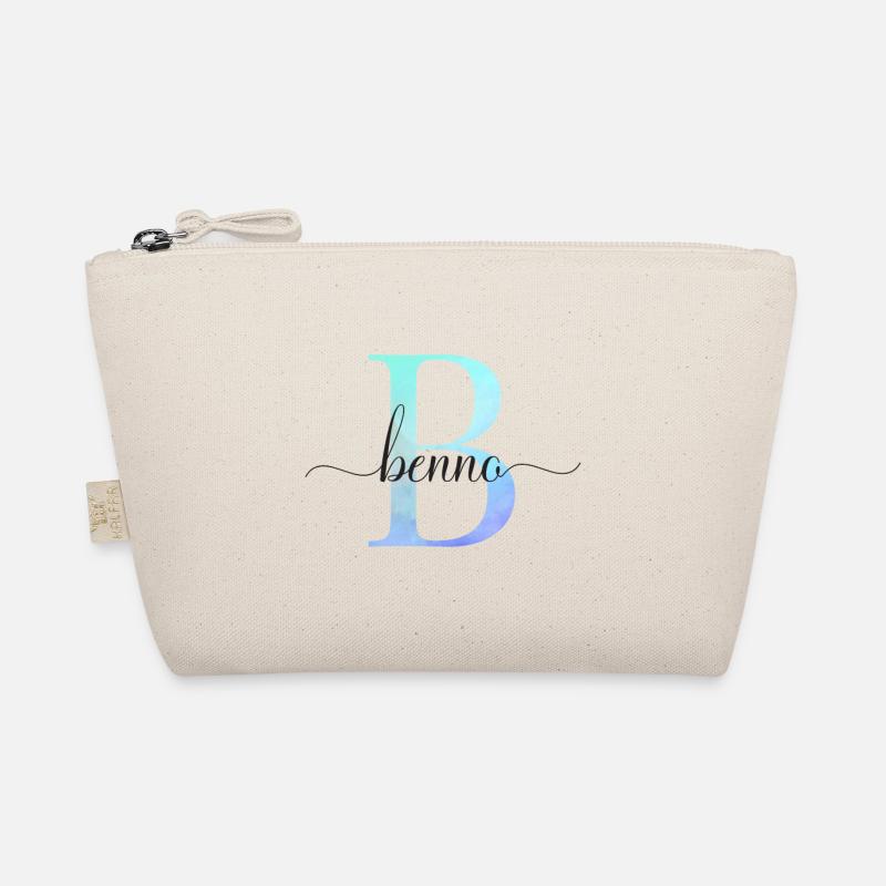 B| Monogramme | Nom | Benno | Aquarelle Trousse biologique