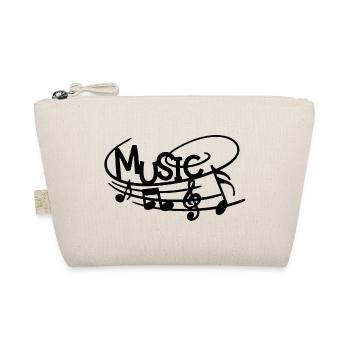 la musique dans la peau (noir) - Trousse biologique - nature - Devant