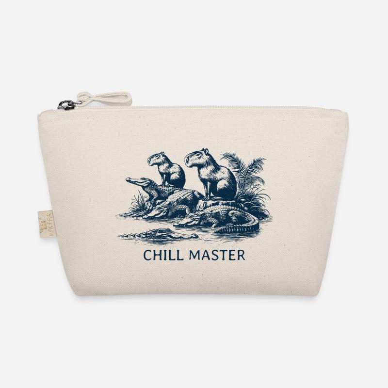 Chill Master - Capibara unter Crocodilen Bio-Täschchen