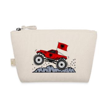 Monstertruck Albanien Flagge - Bio-Täschchen - Natur - Vorne